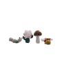 Fabric Leaf Pocket Set – Flower, Caterpillar, Bee, Mushroom