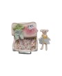 Fabric Suitcase Bed with Plush Bear & Outfits – Perfect Travel Play Se