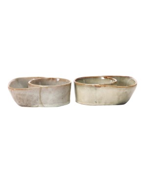 Stoneware Cracker & Soup Bowl – 2 Colors, Reactive Glaze
