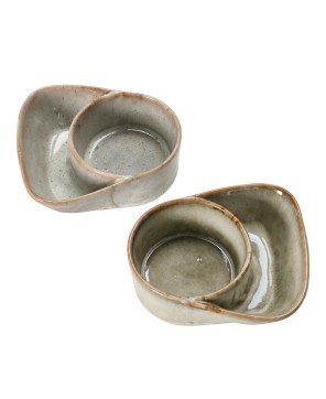 Stoneware Cracker & Soup Bowl – 2 Colors, Reactive Glaze