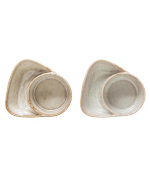 Stoneware Cracker & Soup Bowl – 2 Colors, Reactive Glaze
