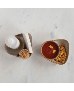 Stoneware Cracker & Soup Bowl – 2 Colors, Reactive Glaze