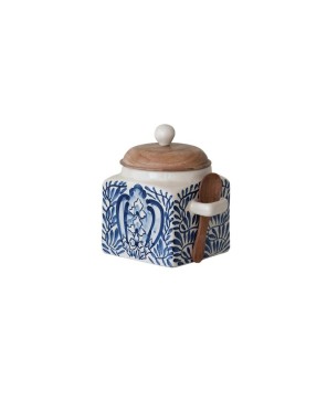 Hand-Painted Stoneware Canister Set – Rustic & Functional Storage