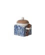 Hand-Painted Stoneware Canister Set – Rustic & Functional Storage