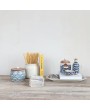 Hand-Painted Stoneware Canister Set – Rustic & Functional Storage