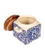 Hand-Painted Stoneware Canister Set – Rustic & Functional Storage