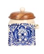 Hand-Painted Stoneware Canister Set – Rustic & Functional Storage