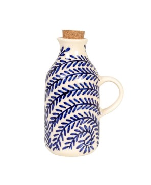 8 oz. Hand-Painted Stoneware Oil Cruet – Stylish & Functional