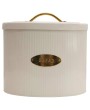 Metal Bread Storage Box – Cream & Gold | Kitchen Decor