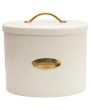 Metal Bread Storage Box – Cream & Gold | Kitchen Decor