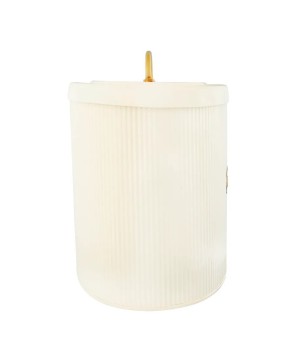Metal Bread Storage Box – Cream & Gold | Kitchen Decor
