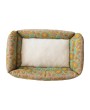 Cotton Embroidered & Sherpa Pet Bed – Cozy, Washable & Stylish