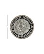 Elegant 5.25” Stoneware Plate – Black & White with Gold Electroplating