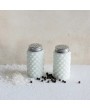 Vintage Milk Glass Salt & Pepper Shakers – Classic Hobnail Design