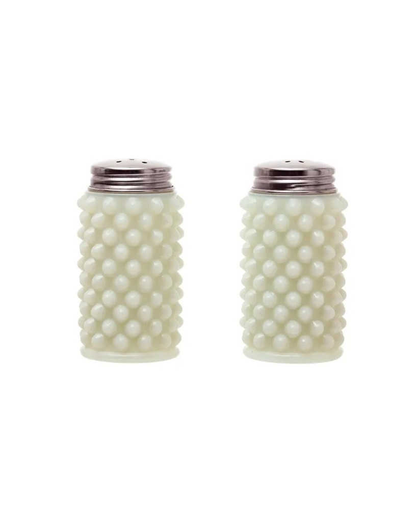 Vintage Milk Glass Salt & Pepper Shakers – Classic Hobnail Design Vintage Milk Glass Salt & Pepper Shakers – Classic Hobnail Design