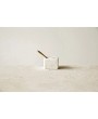 Luxury Marble Bowl with Brass Spoon – Elegant Kitchen Essential