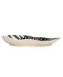 Hand-Painted Organic Stoneware Platter – Abstract Azure Design