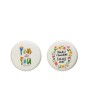 Stoneware Canister Set with Motivational Lid – Food Storage & Decor