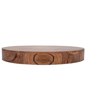 Acacia Wood Pedestal with Handles – Food Safe & Stylish
