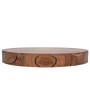 Acacia Wood Pedestal with Handles – Food Safe & Stylish