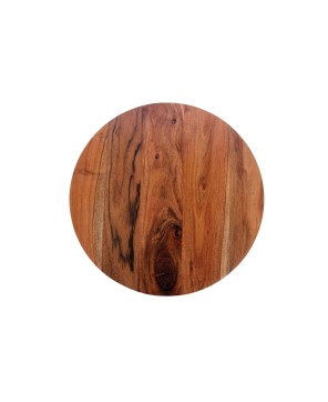Acacia Wood Pedestal with Handles – Food Safe & Stylish