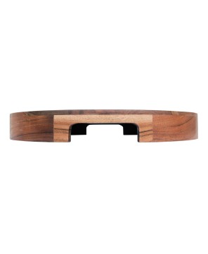 Acacia Wood Pedestal with Handles – Food Safe & Stylish