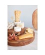 Acacia Wood Pedestal with Handles – Food Safe & Stylish