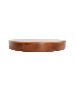 Acacia Wood Pedestal with Handles – Food Safe & Stylish