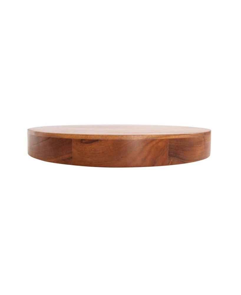 Acacia Wood Pedestal with Handles – Food Safe & Stylish Acacia Wood Pedestal with Handles – Food Safe & Stylish