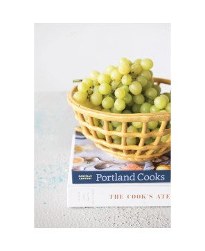 Handmade Mustard Stoneware Basket Bowl – Reactive Glaze Finish