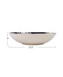 Hand-Painted 12.5" Stoneware Serving Bowl – Blue & Cream Design