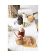 Carved Mango Wood Salt Cellar with Spoon – Eco-Friendly & Stylish