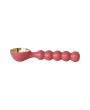 Enameled Aluminum Ice Cream Scoop – Gold & Pink, Stylish & Durable