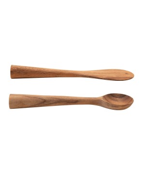 Hand-Carved Acacia Wood Standing Spoon – Rustic & Food Safe