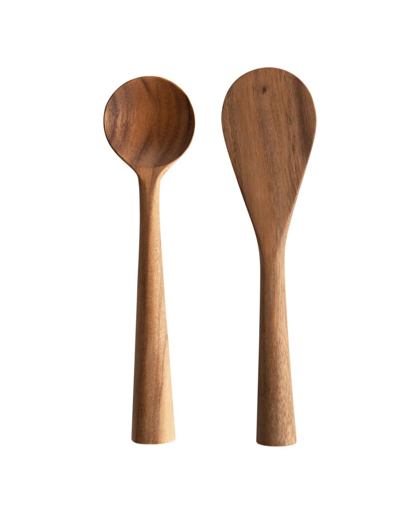 Hand-Carved Acacia Wood Standing Spoon – Rustic & Food Safe Hand-Carved Acacia Wood Standing Spoon – Rustic & Food Safe