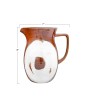 Stoneware Pitcher with Reactive Glaze – 42 oz Elegant Design