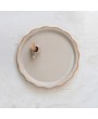 Stoneware Plate with Hedgehog Toothpick Holder – Set of 2