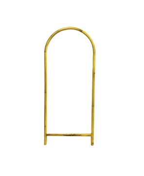 Natural Mango Wood Arched Floor Mirror – Hangs or Stands