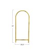 Natural Mango Wood Arched Floor Mirror – Hangs or Stands