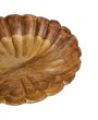 Mango Wood Scalloped Bowl – Handcrafted Natural Serveware
