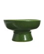 Stoneware Footed Bowl – Reactive Glaze, Handcrafted Serveware