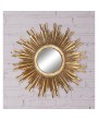 Golden Sunburst Wall Mirror – Round Antique Gold Mirror