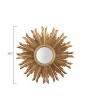 Golden Sunburst Wall Mirror – Round Antique Gold Mirror
