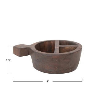 Rustic Reclaimed Wood Spice Container – Vintage-Inspired Storage Box