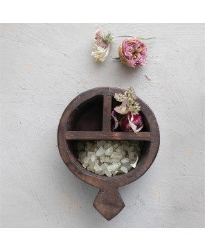 Rustic Reclaimed Wood Spice Container – Vintage-Inspired Storage Box