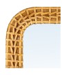 Natural Woven Rattan Framed Wall Mirror