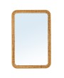 Natural Woven Rattan Framed Wall Mirror