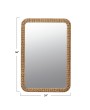 Natural Woven Rattan Framed Wall Mirror