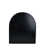 Modern Metal Framed Arched Wall Mirror – Sleek Black Design