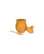 Ceramic Honey Jar with Dipper – Farmhouse-Style Storage & Serving